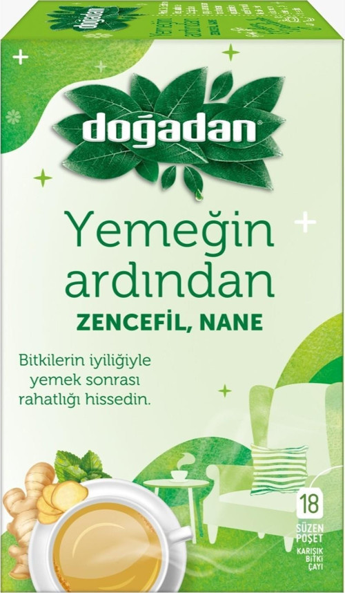 Yemeğin Ardından Zencefil Nane 18li