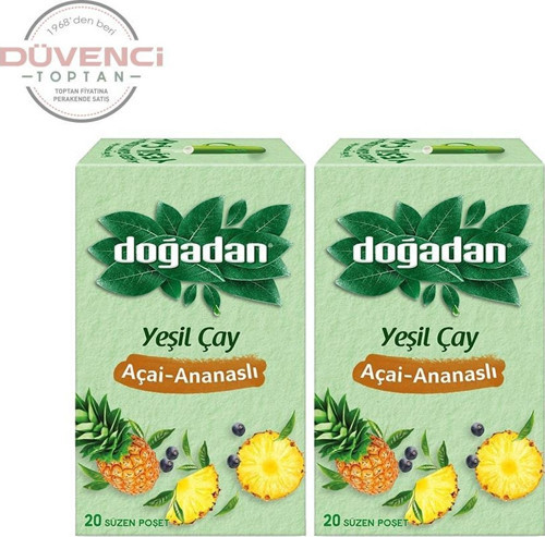 Yeşil Çay Açai Ananaslı Bardak Poşey Çay x 2 Adet