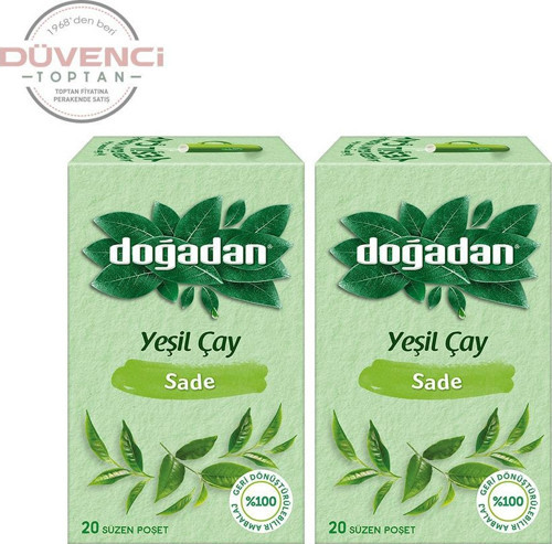 Yeşil Çay Sade 20'li x 2 Adet