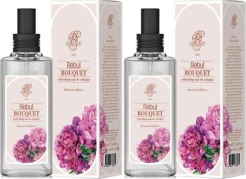 Bouquet Kolonya 100 ml (Cam Şişe) Spreyli (Buket - Şakayık) * 2 Adet