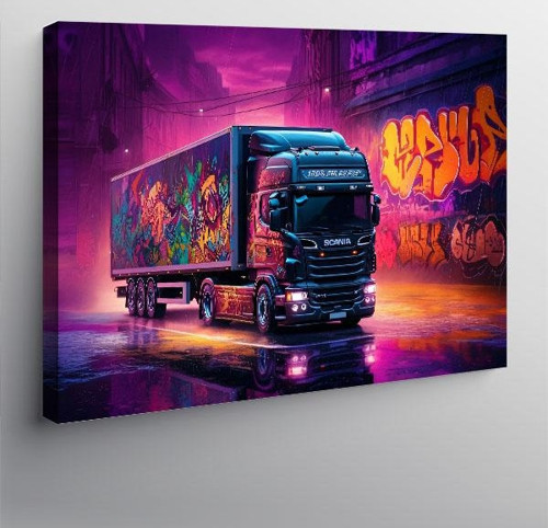Kanvas Tablo Grafiti Tır Sanatı 70cmx100cm