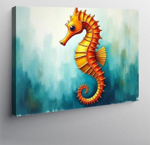 Kanvas Tablo Renkli Denizatı Sanatı 100cmx140cm