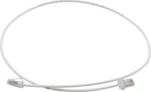 PATCH CORD  UTP CAT6 1 MT SLIM WHITE  (08F003)
