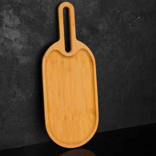 Dayanıklı Oval Bambu Sunumluk Küçük Boy (S)