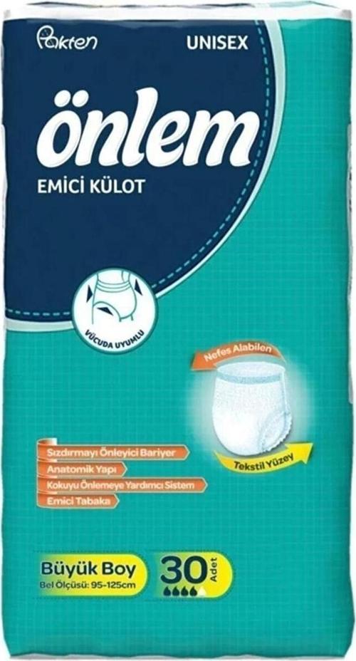 Emici Külot Hasta Bezi Large Büyük (30 Adet)