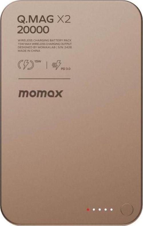 Q Mag X2 20000 mAh Magsafe Powerbank Kablosuz Powerbank Desert Titanium