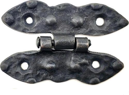 Antika Tarz Dekoratif Pirinç Bodur Menteşe - 75x50 mm, Oksit