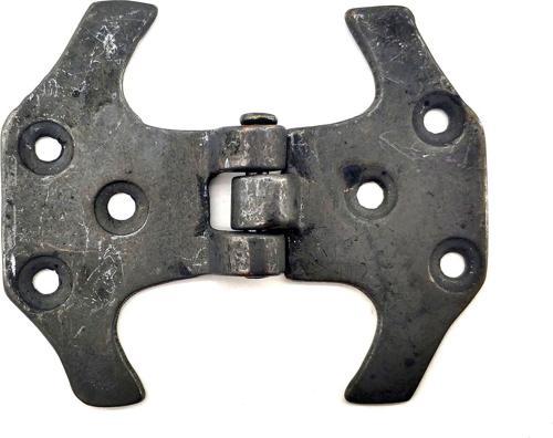 Antika Tarz Dekoratif Pirinç Fit Menteşe - 67 mm, Oksit