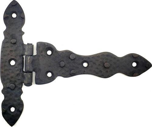 Antika Tarz Dekoratif Pirinç Kuyruklu Düğmeli Menteşe No2 - 138x167 mm, Oksit