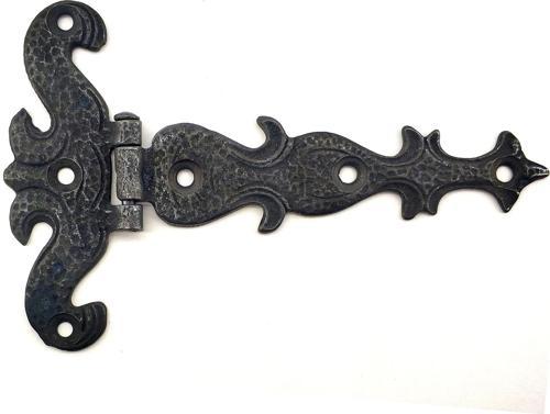 Antika Tarz Dekoratif Pirinç Kuyruklu Kelebek Menteşe - 94x147 mm, Oksit