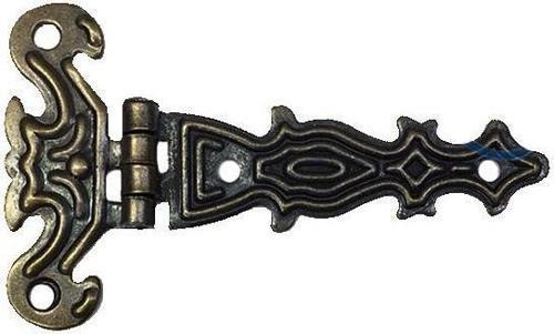 Dekoratif, Sac Tek Kuyruklu Menteşe - 40x68 mm, Küçük, Antik, 100 Adet