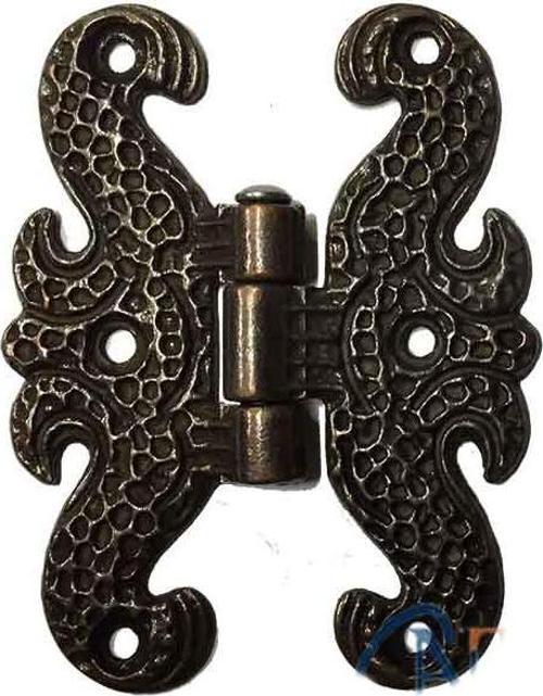 Zamak Kelebek Menteşe - Büyük, 50x67mm, Oksit, 1 Adet