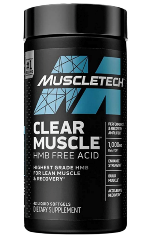 Muscletech, Clear Muscle, HMB Free Acid, 42 Liq,uid Softgels.USA Version.3739