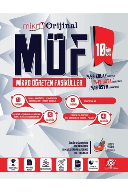 Orijinal Yayınları Mikro 10. Sınıf Matematik Möf Mikro Öğreten Fasiküller