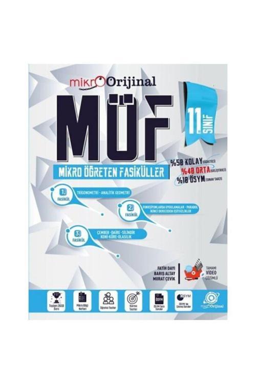 Orijinal Yayınları Mikro 11. Sınıf Matematik Möf Mikro Öğreten Fasiküller