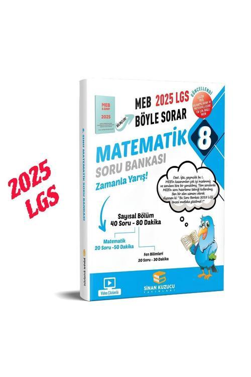 Sinan Kuzucu Yayınları 8. Sınıf 2025 Lgs Meb Böyle Sorar Matematik Soru Bankası Video Çözümlü