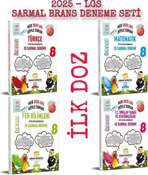 Sinan Kuzucu Yayınları 8. Sınıf Lgs - Meb Böyle Sorar Sarmal Branş Deneme Seti İlk Doz (2025-Lgs)