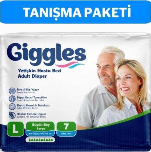 Yetişkin Bel Bağlamalı Hasta Bezi Large 7'li 1 Paket 7 Adet