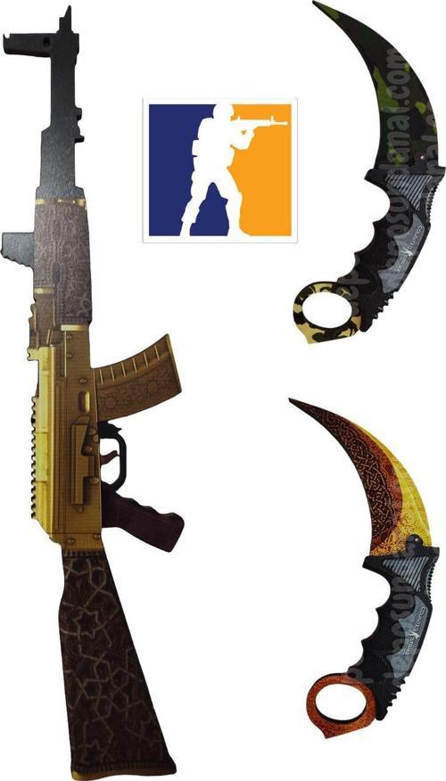 Cs:Go Tüfek Ve 2 Adet Karambite