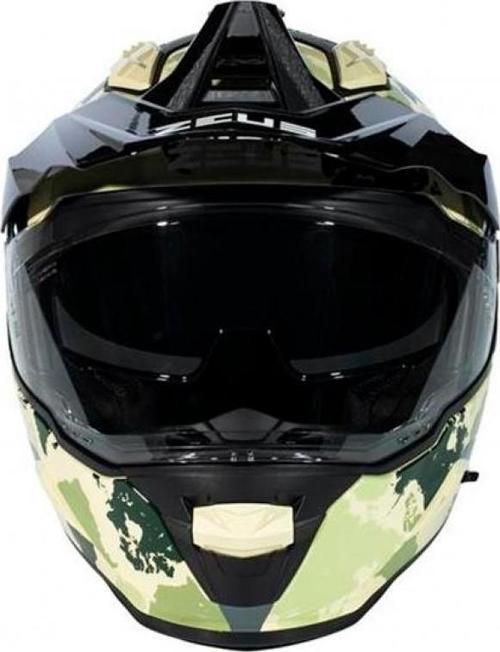 Zs-913 Bf6 Kapalı Kask Sarı-yeşil LARGE