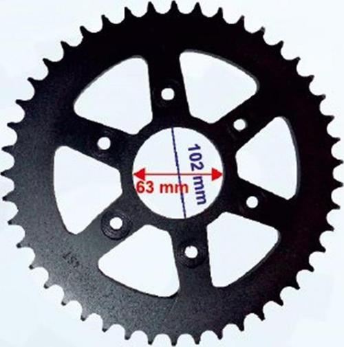 Arka Dişli Bajaj Dominar 400 Ktm 200 Duke 390 2015 2020 45t - 520 İç 63mm 6 Delikli Ind