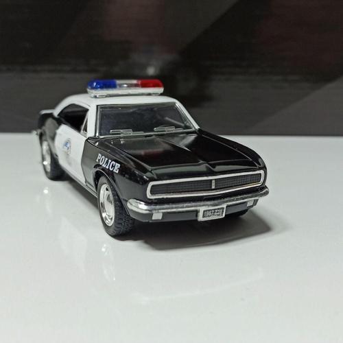 1967 Camaro Z28 Police Araba Çek Bırak Metal Model