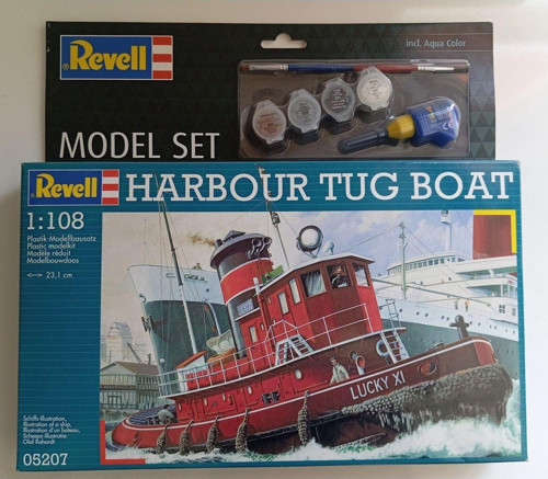1:108 Harbour Tug Boat ( Maket Kıt Plastik)