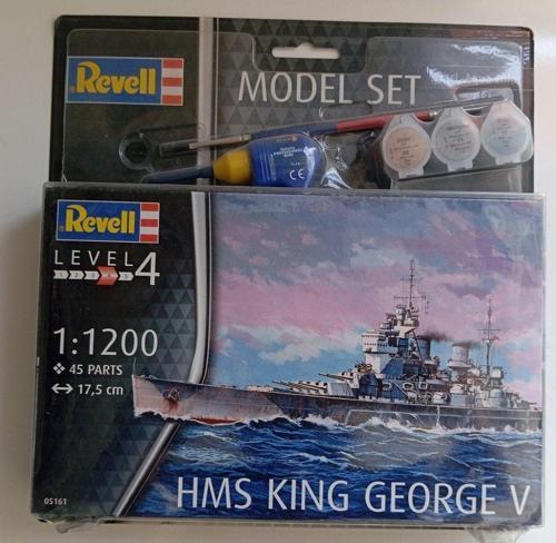 1:1200 45 Parça Hms King George V ( Maket Kit Plastik)