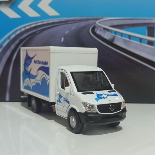 Cargo Box Mercedes Benz Sprinter 1/36 Metal