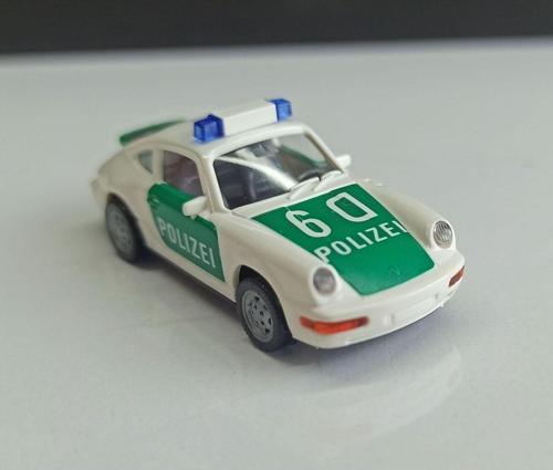 1:87 Porsche C4Rrera Polızei (Minik Boy Plastik Model Detaylı)