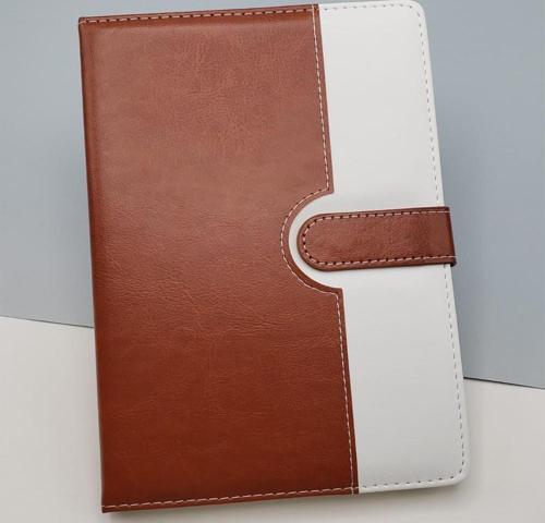 Çizgili Termo Deri Defter Kahverengi