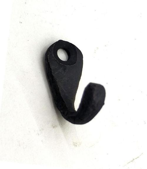 Antika Tarz Dekoratif Pirinç Tekli Mini Askı - 27x11 mm, Oksit