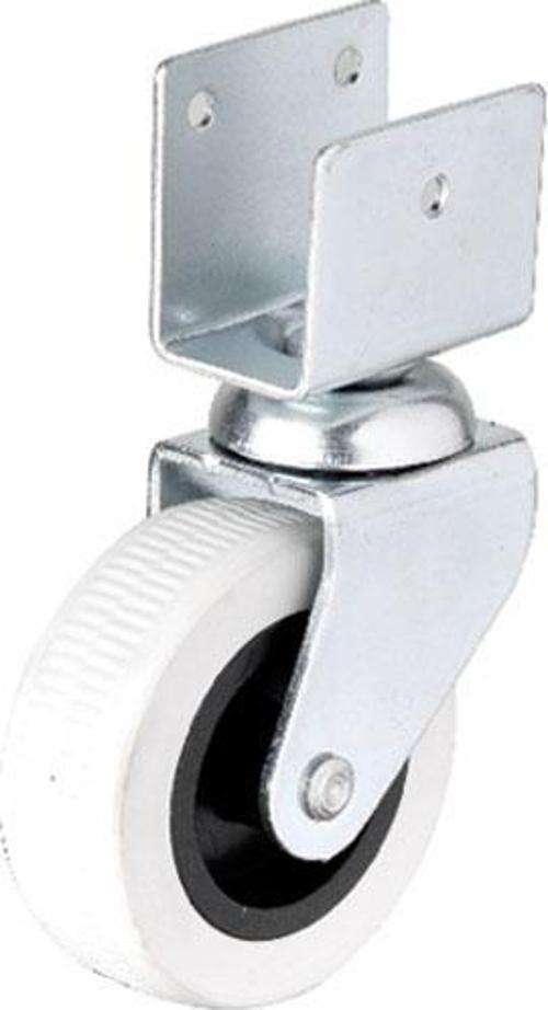 Hts 324 - 50x20 mm Gri Kısa U Tablalı Teker 4 Adet