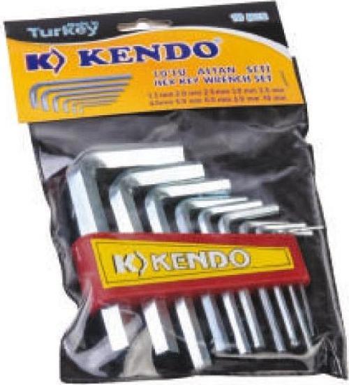 Kendo Poşetli 6 Köşe Alyan Seti 10 Parça
