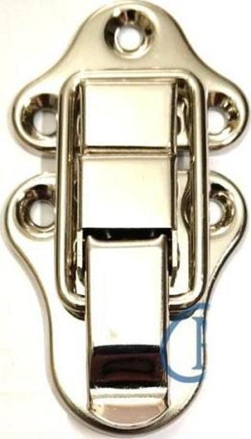 Sandık, Kutu Klipsi, Ön Kilidi - 72x40mm, Nikel, 1 Adet