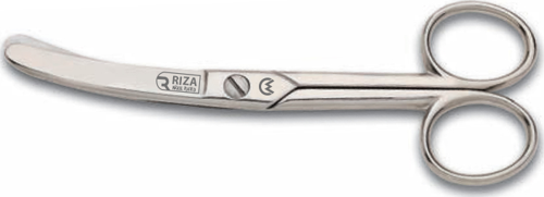 Rıza M-159 Eğri Manifatura Makası No: 5 inç / 12,70 cm - Nikel Kaplama