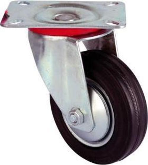 Servis Tekeri - Tablalı Siyah Döner - Çap 125 mm
