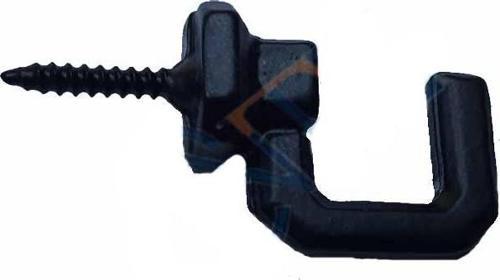 Vidalı Kanca, Askı Büyük - 15x23mm, Siyah - 1 Adet