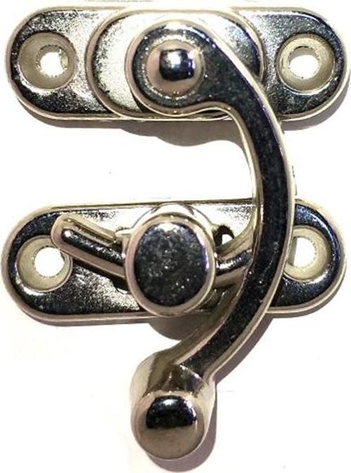 Yay Gözü, Ahşap Kutu Klipsi - Küçük 28x33 mm, Nikel, 100 Adet