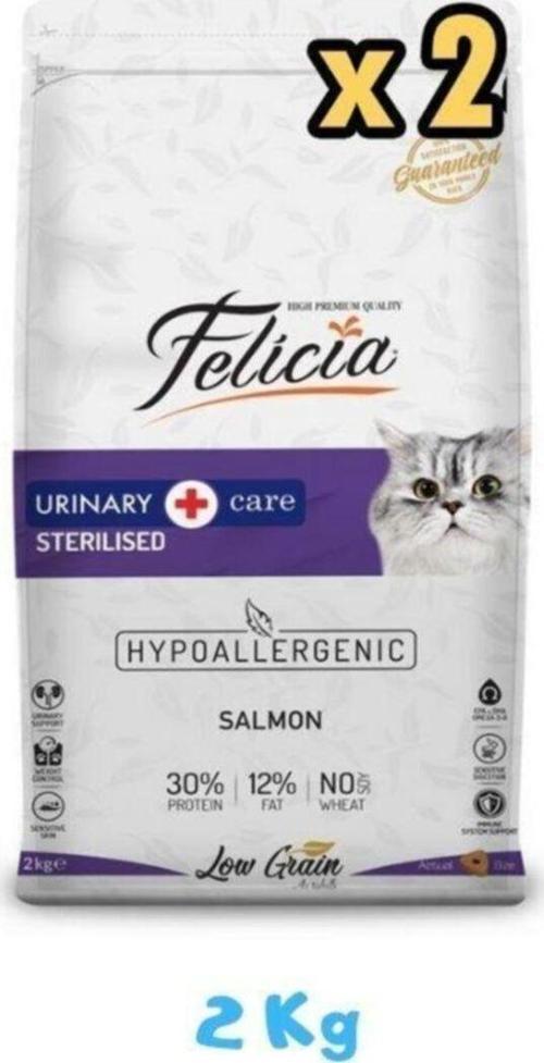 Kısırlaştırılmış Somonlu Kedi Maması 2 Kg (2 Adet)