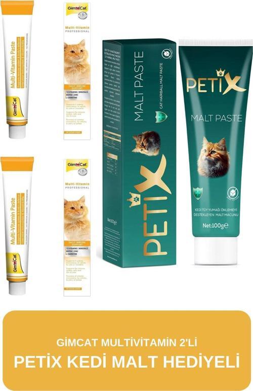Gimcat Multivitamin 2'Li Set (Petix Kedi Malt Hediyeli)