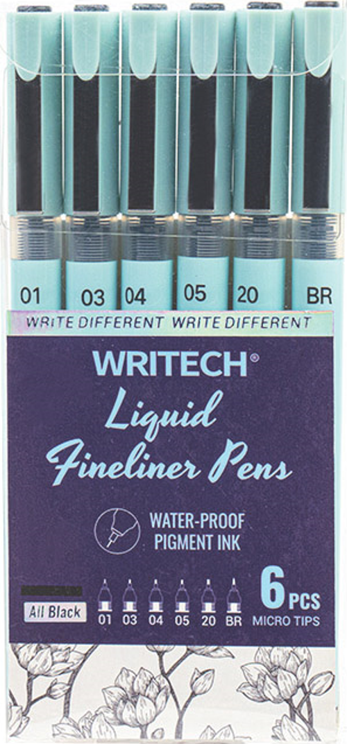 WRITECH W-704 LIQUID FINELINER KALEM - 6'LI