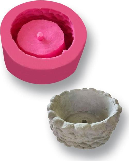 Döküm Beton Hediyeli Silikon Kalıp 115x56mm No:93 