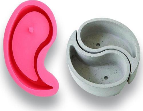 Döküm Beton Hediyeli Silikon Kalıp 130x73x54mm No:18 