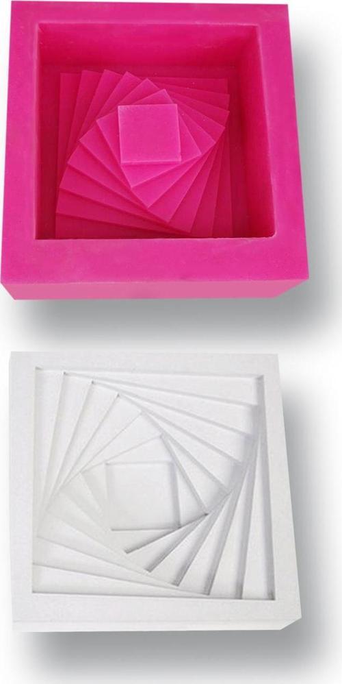Döküm Beton Hediyeli Silikon Kalıp 95x95x35mm No:89 