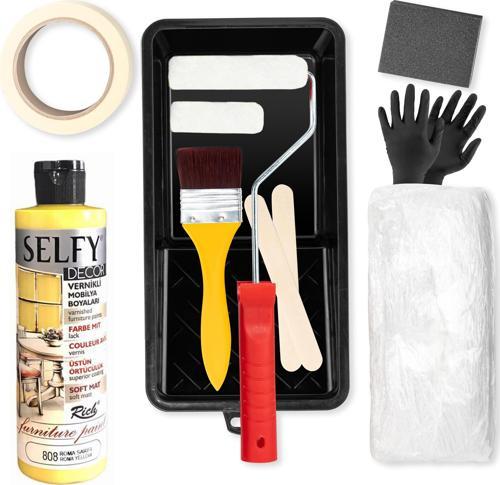 Hobi24 Selfy Mobilya Yenileme Kiti 240cc - Roma Sarısı