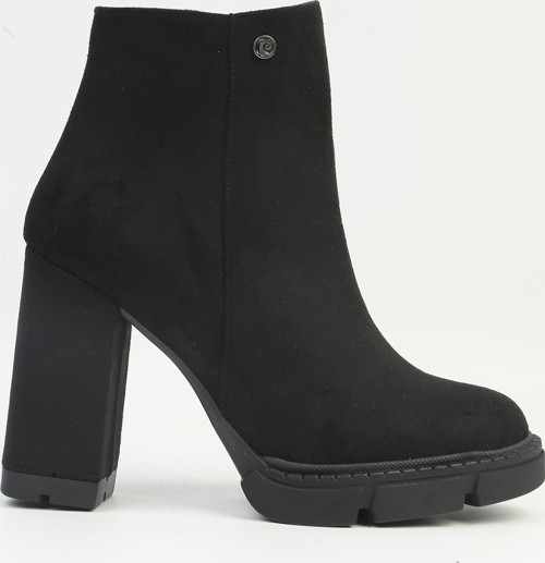 ® | PC-54139Kadın Siyah Süet Platform Topuklu Bot