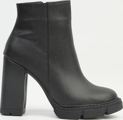 ® | PC-54112 Kadın Siyah Platform Topuklu Bot