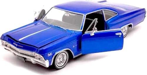 1965 Chevrolet Impala SS 396 Model Araba Koleksiyon 1:24 Ölçek Metalik Mavi