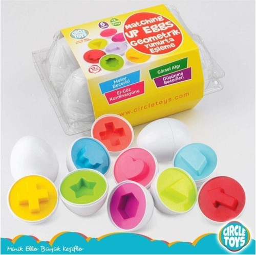 Şekilli Geometrik Yumurtalar Eğitici Oyuncak